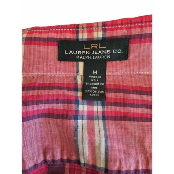 Lauren Jeans Co.Ralph Lauren‎ Plaid Shirt Size M  (S23) - Picture 4 of 5